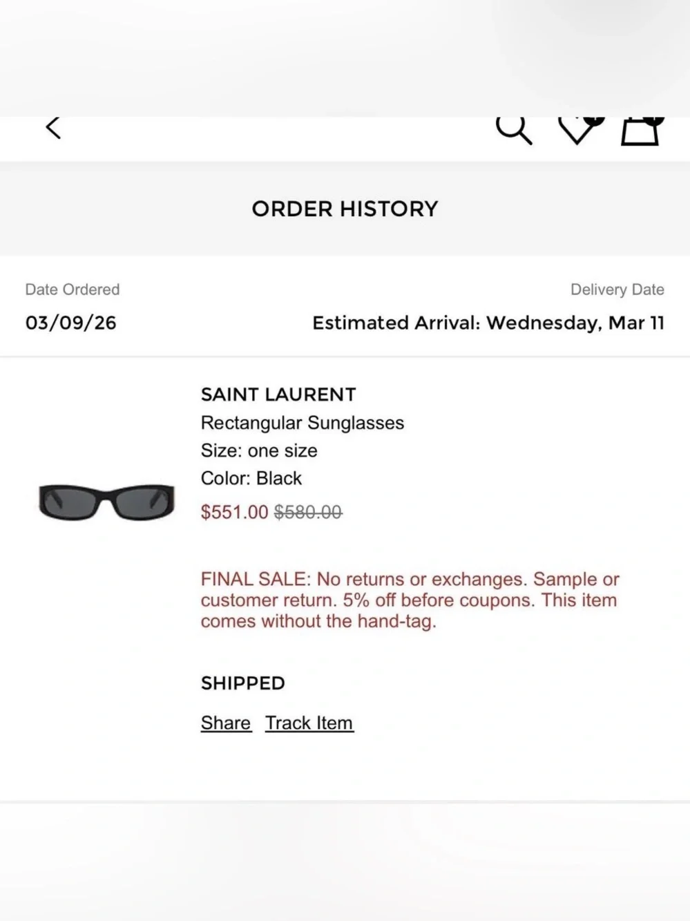 YSL Sunglasses